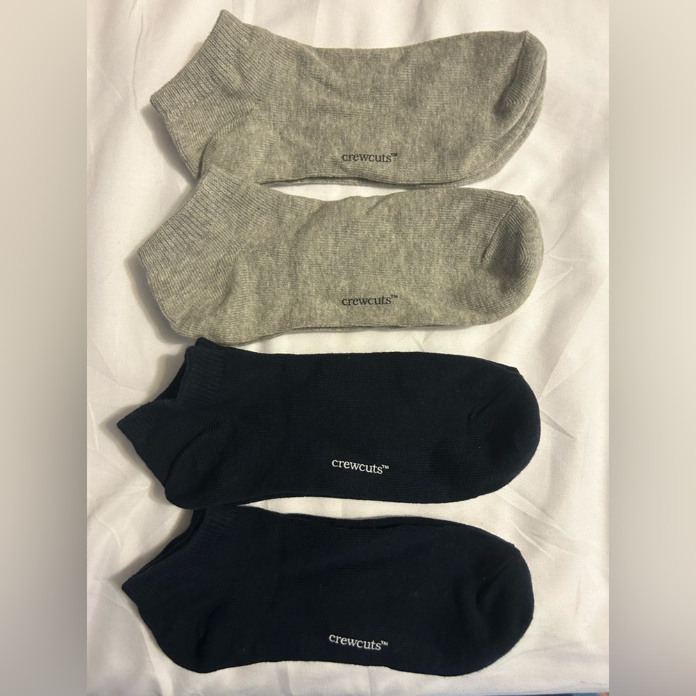 NWOT Crewcuts Kids Gray and Navy Casual Socks